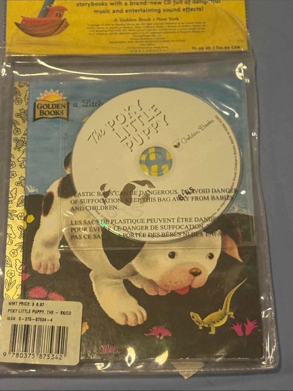 Little Puppy Storybook with CD - Blue and Yellow